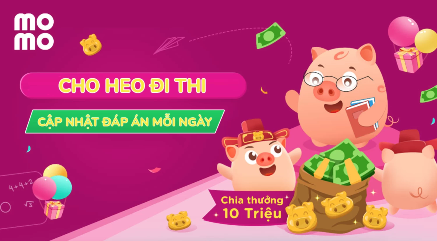Đáp án cho Heo đi thi ngày 28/03/2023
