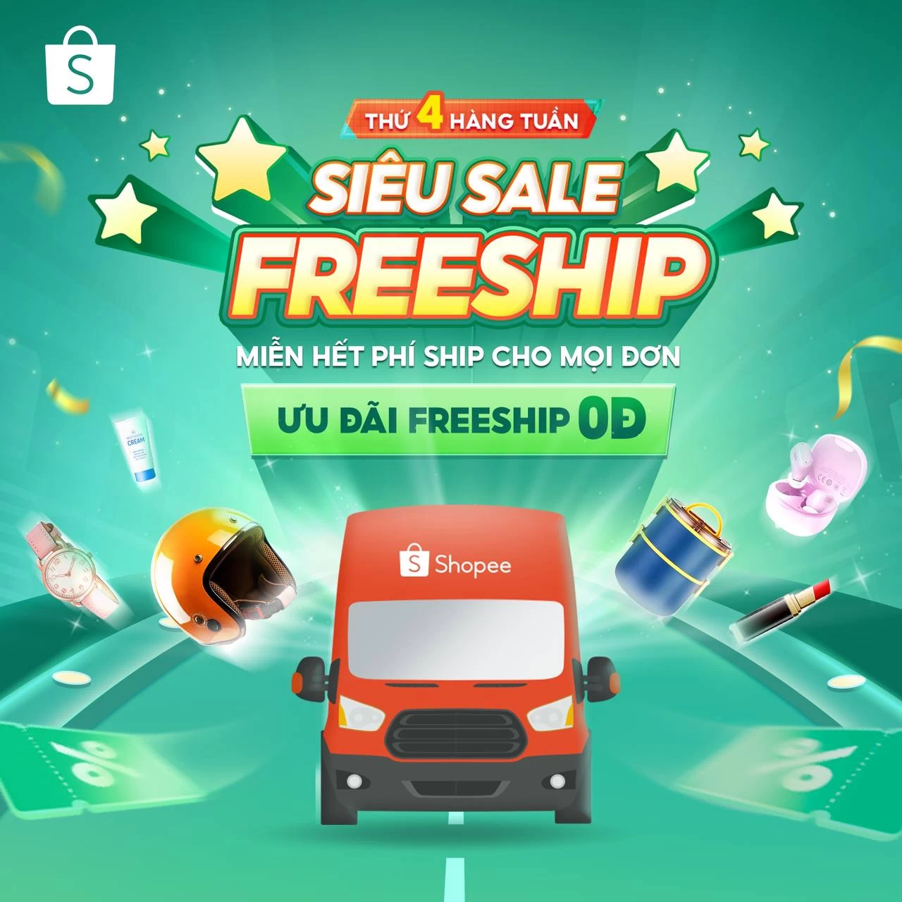 SHOPEE 9.9 - SIÊU SALE FREESHIP - MIỄN HẾT PHÍ SHIP CHO MỌI ĐƠN