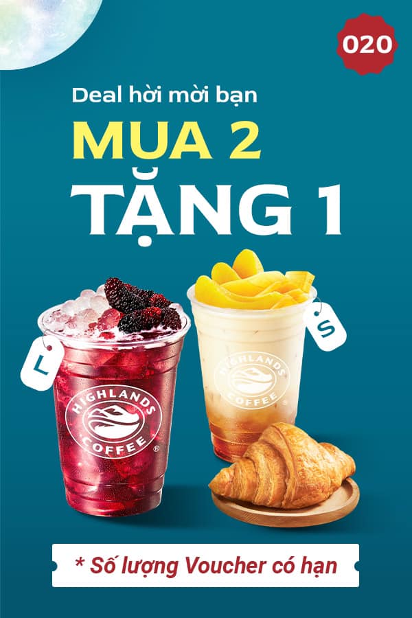 Highlands Coffee Mua 1 tặng 1