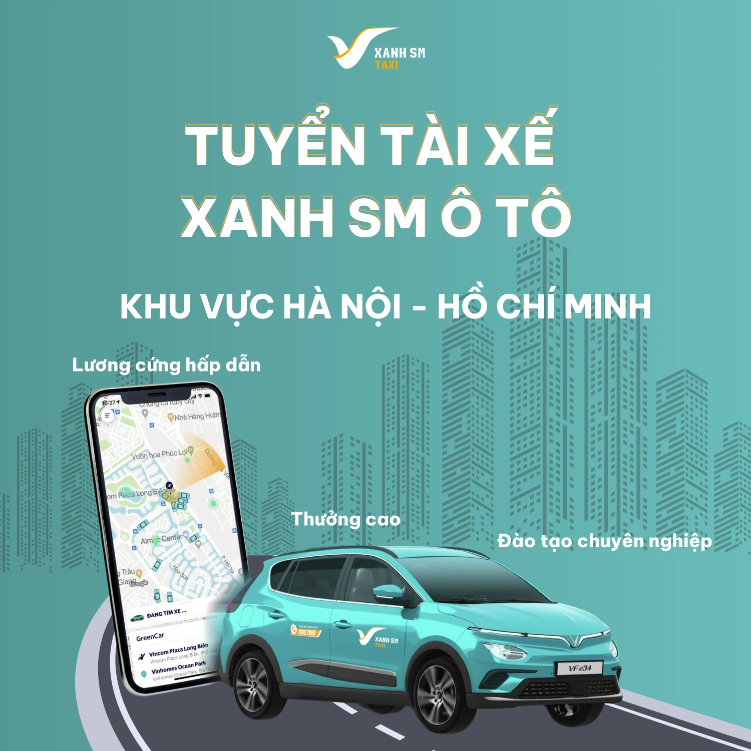 XANH SM - TUYỂN TÀI XẾ Ô TÔ 🚖