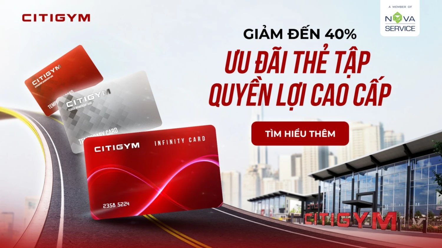 CITIGYM - SỰ KIỆN ĐẶC BIỆT GIẢM 40% THẺ TẬP