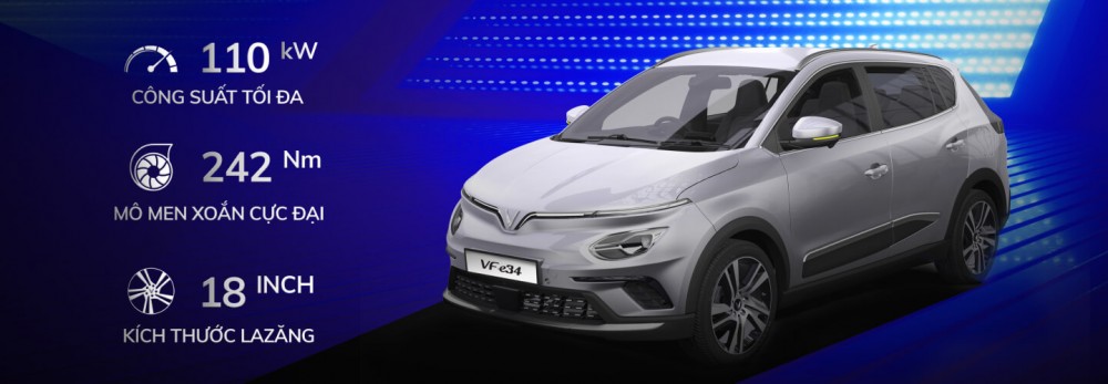 Xe điện VinFast VF e34 2021 – Mẫu xe đang gây bão thị trường ô tô Việt Nam