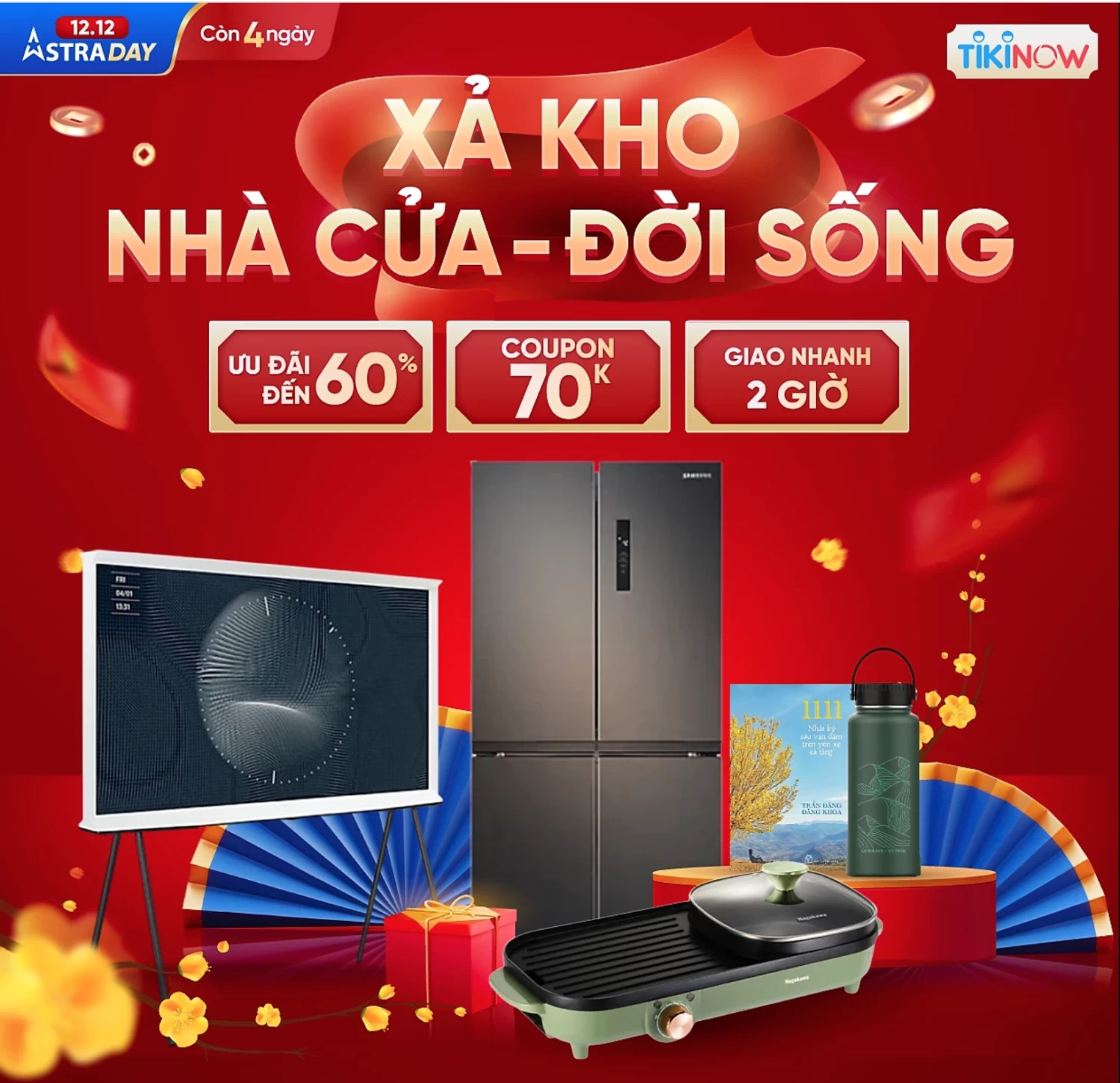 TIKI 12.12 - 10+ NGÀNH HÀNG ĐỒNG GIẢM ĐẾN 90% - TỔNG HOA HỒNG ĐẾN 4.092.000 VNĐ