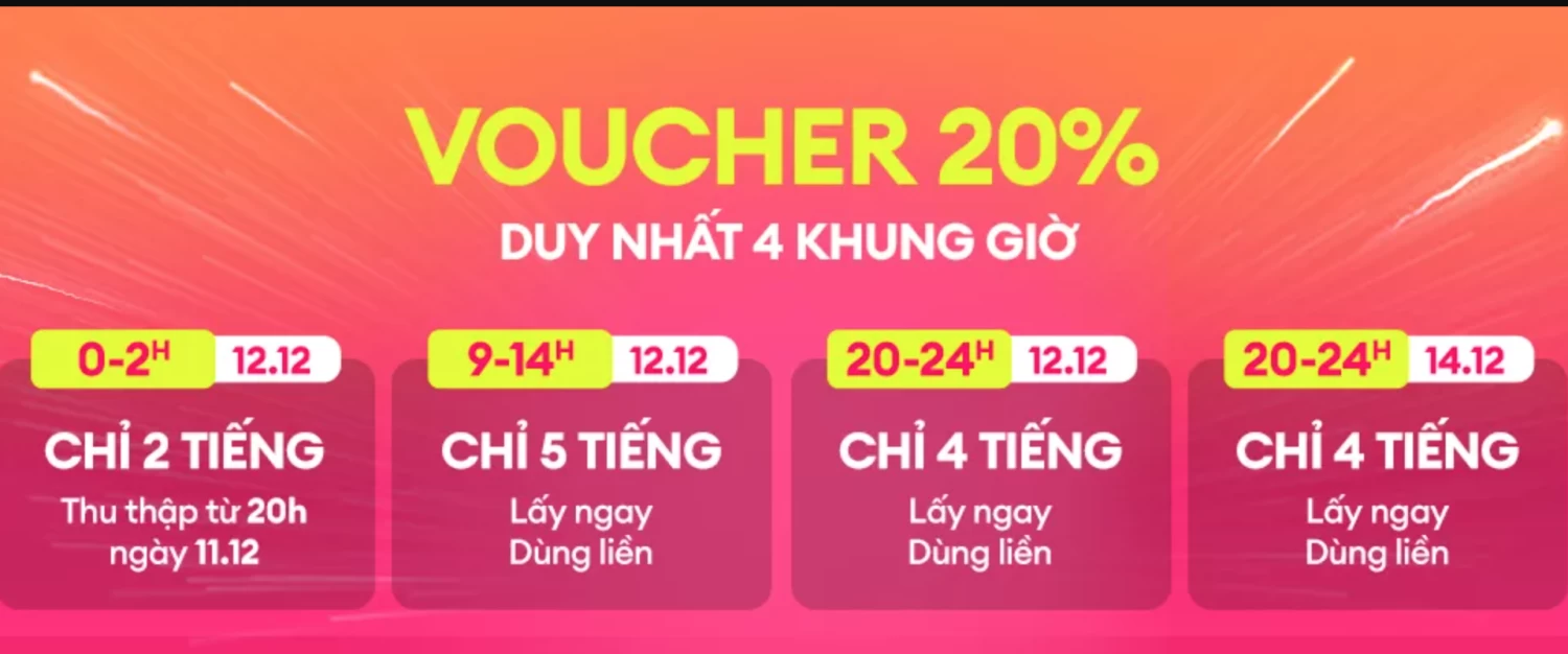 Sale 12.12 tưng bừng tại Lazada