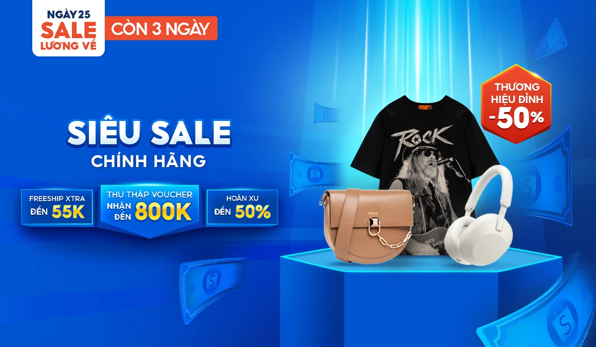 SHOPEE 25.12 | CUỐI THÁNG LƯƠNG VỀ - SĂN VOUCHER HẢ HÊ ĐẾN 800k